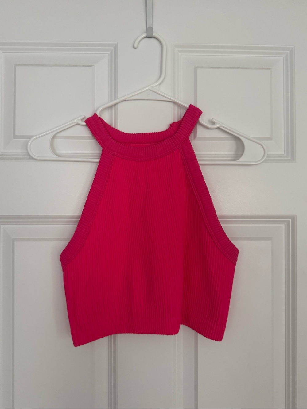 Aerie Ribbed Seamless High-Neck Crop Tank